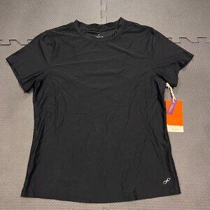 Freely Black Relay Tee Short Sleeve S Lightweight Athletic Top For Women